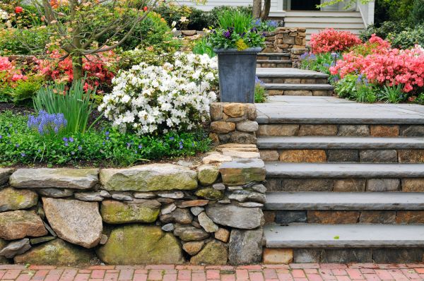 Stone Stairs Repair in Bainbridge Island