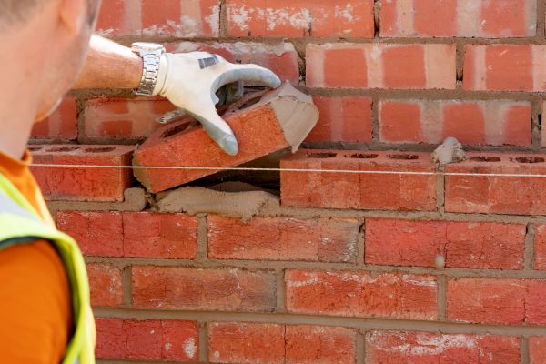 Red Brick Installation in Bainbridge Island